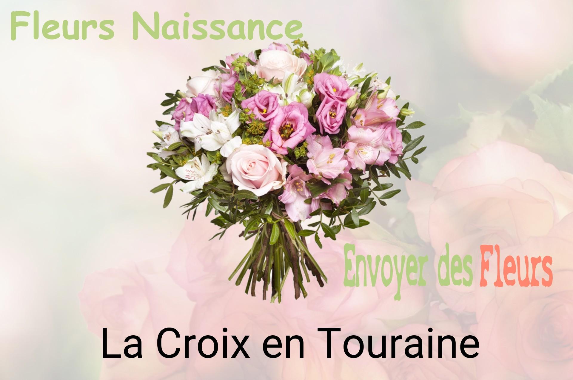 Bouquet de fleurs de naissance livré à La Croix-en-Touraine